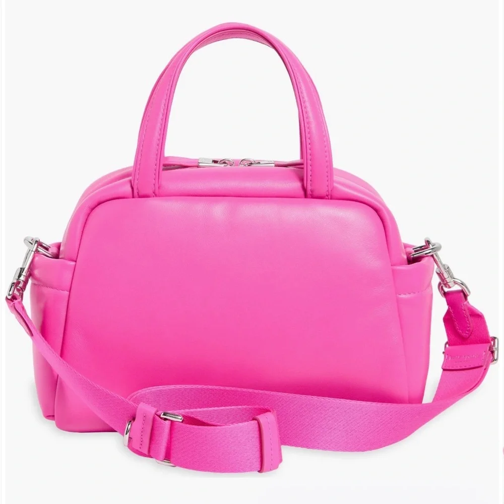 Kate Spade NWT Puffed Leather Satchel Bag - Picture 2 of 6